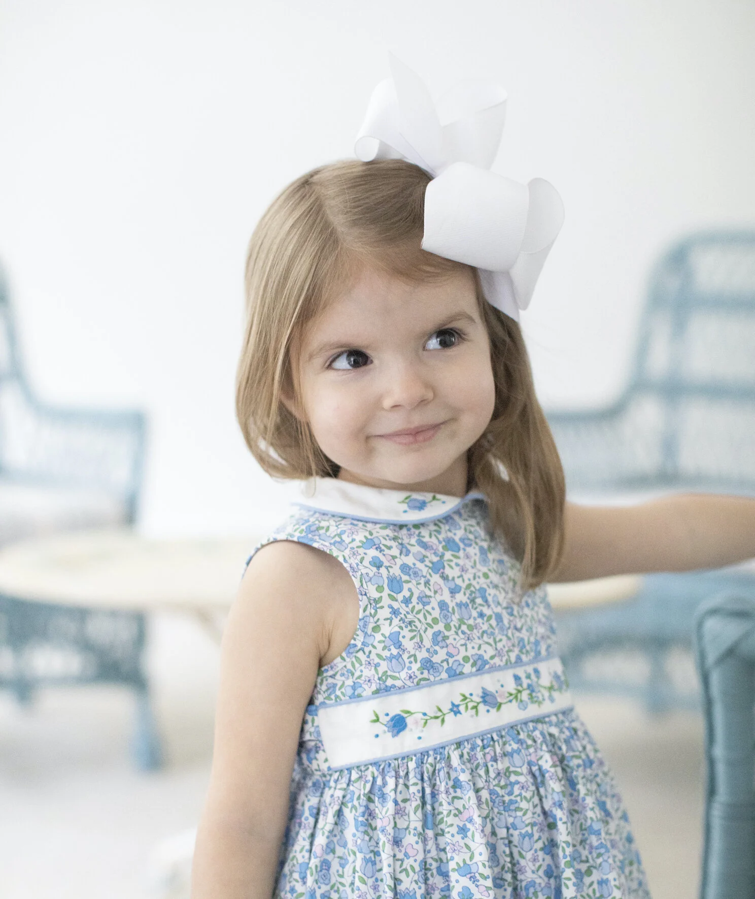 Handmade flower embroidered dress