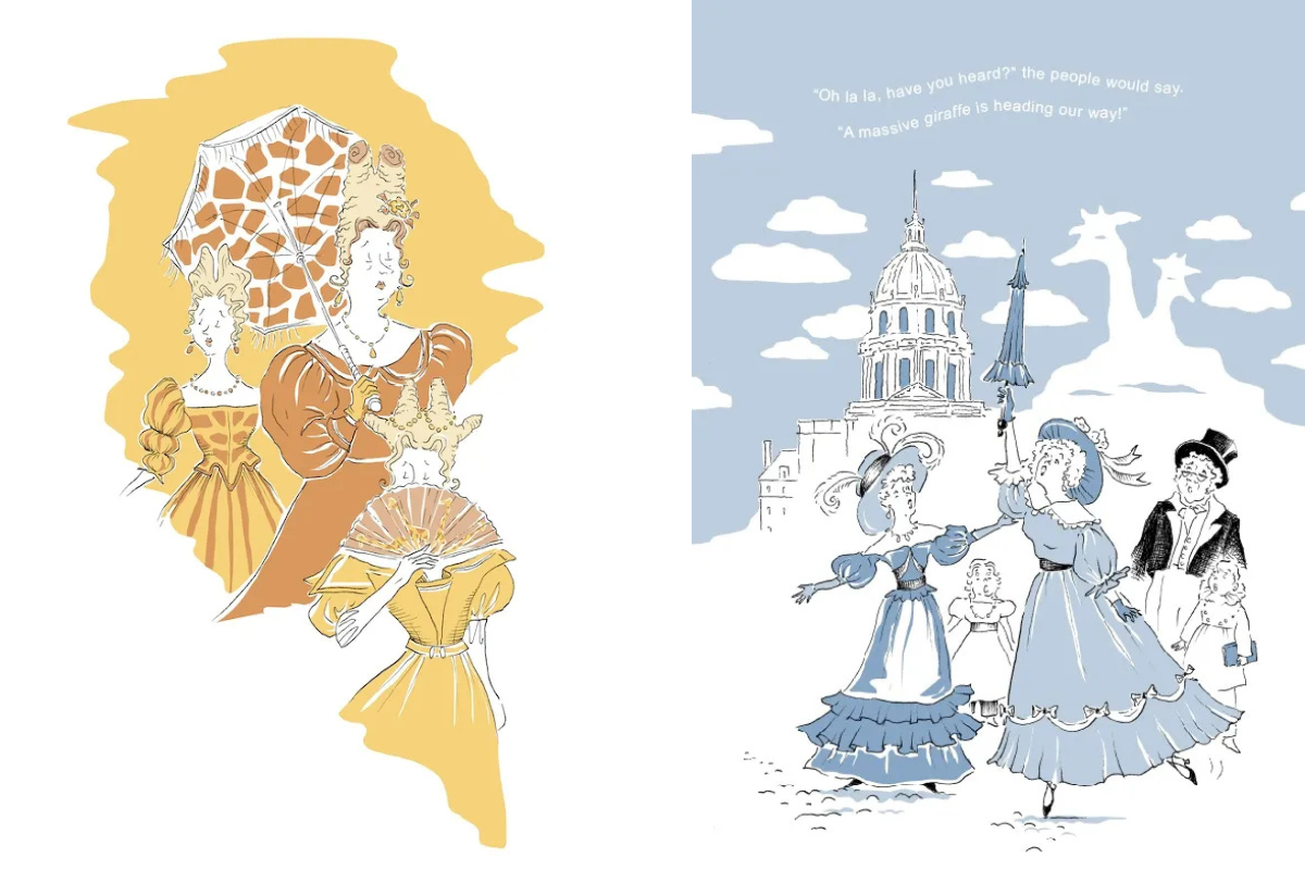 French Paris themed illustrations for kids, Earful Tower