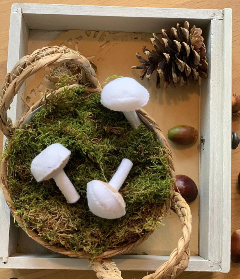 White mushrooms