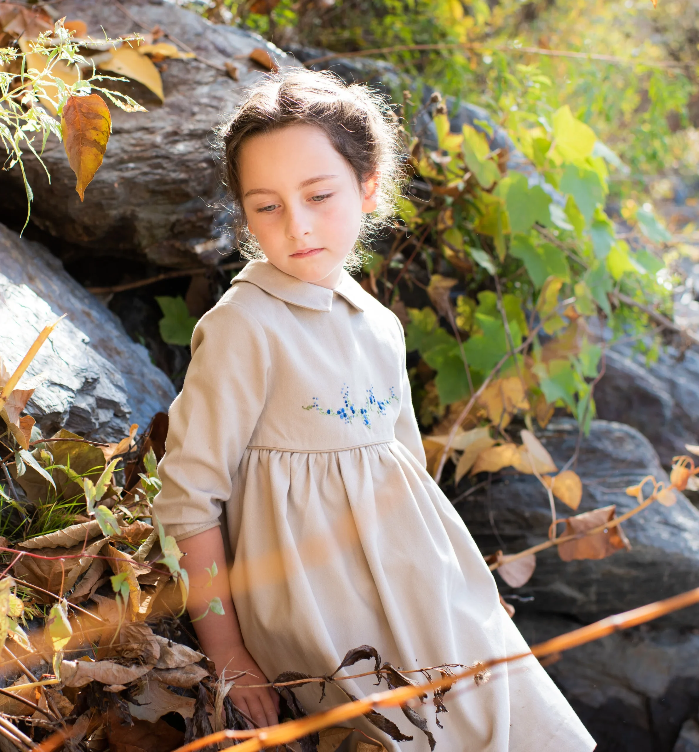 Delicate handmade embroideries