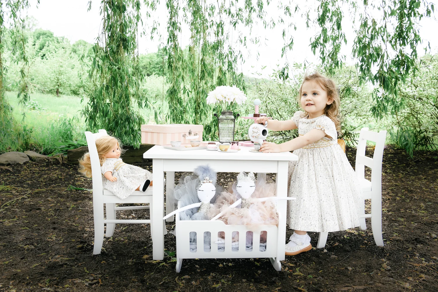 handmade smocked dress Parisian boutique children and baby birthday 