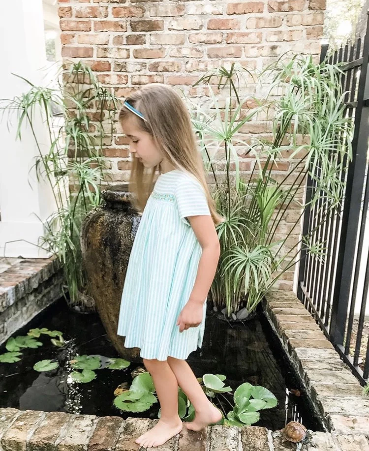 French style handmade embroidered dress - parisian children's boutique