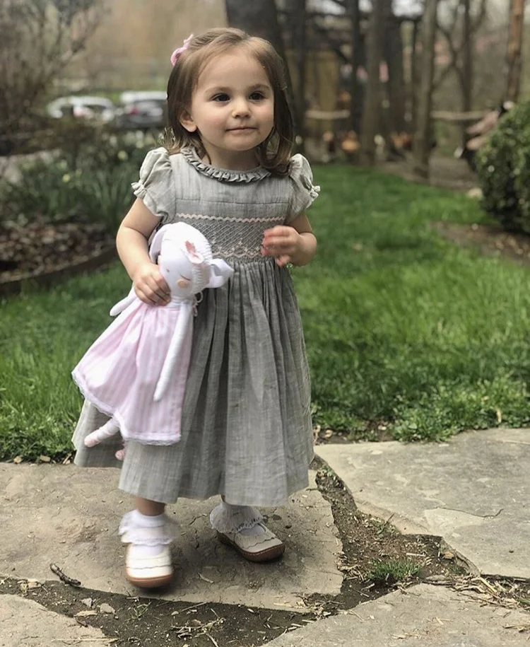 Handmade smocked dress - children's boutique Paris