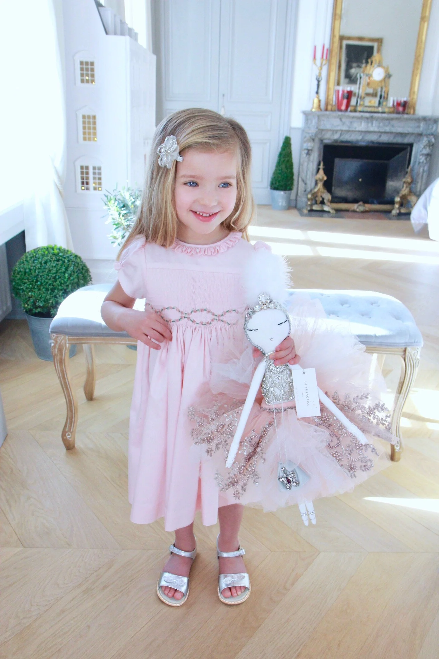 Handmade Amandine smocked dress