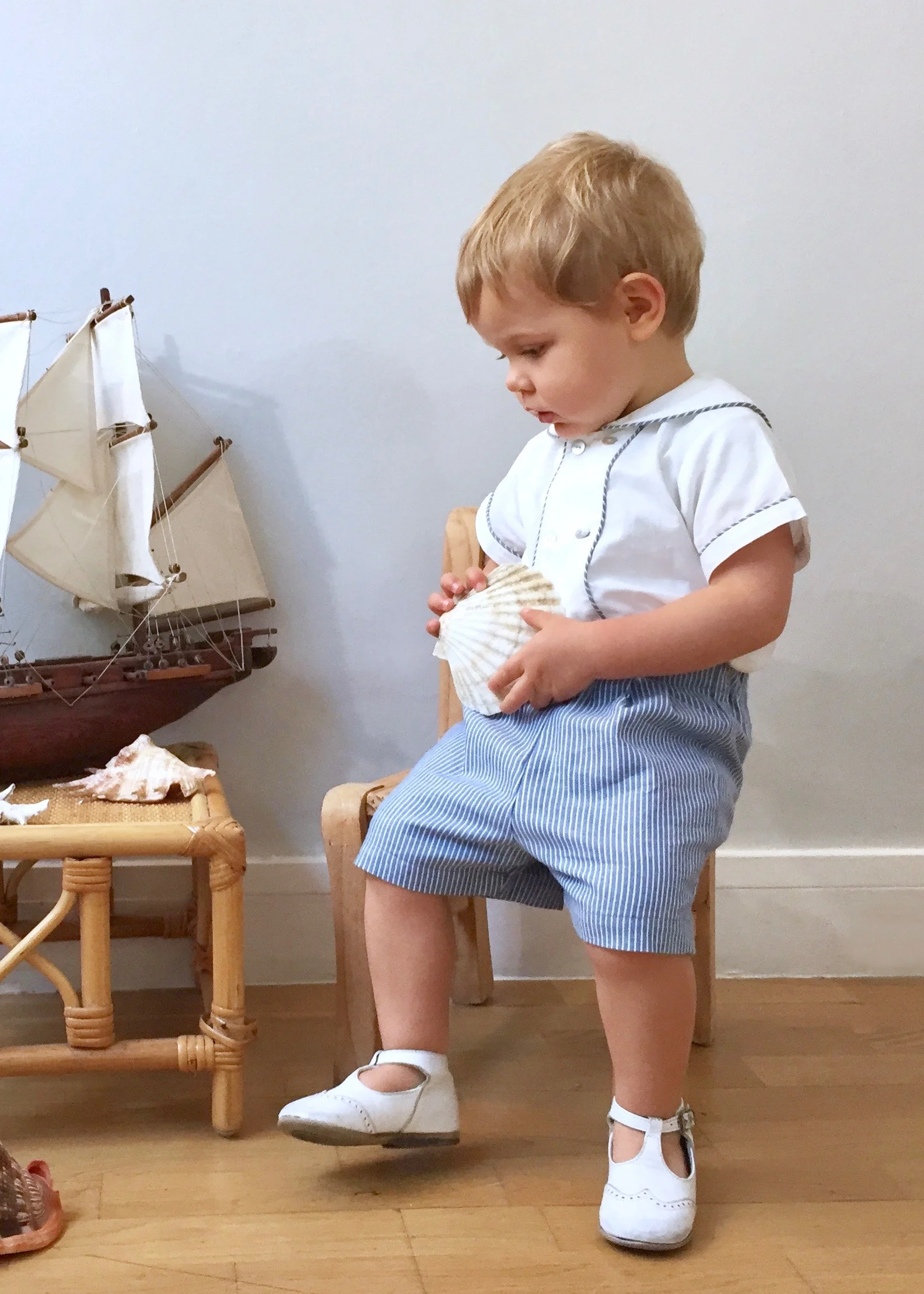 Baby boy handmade sailor outfit