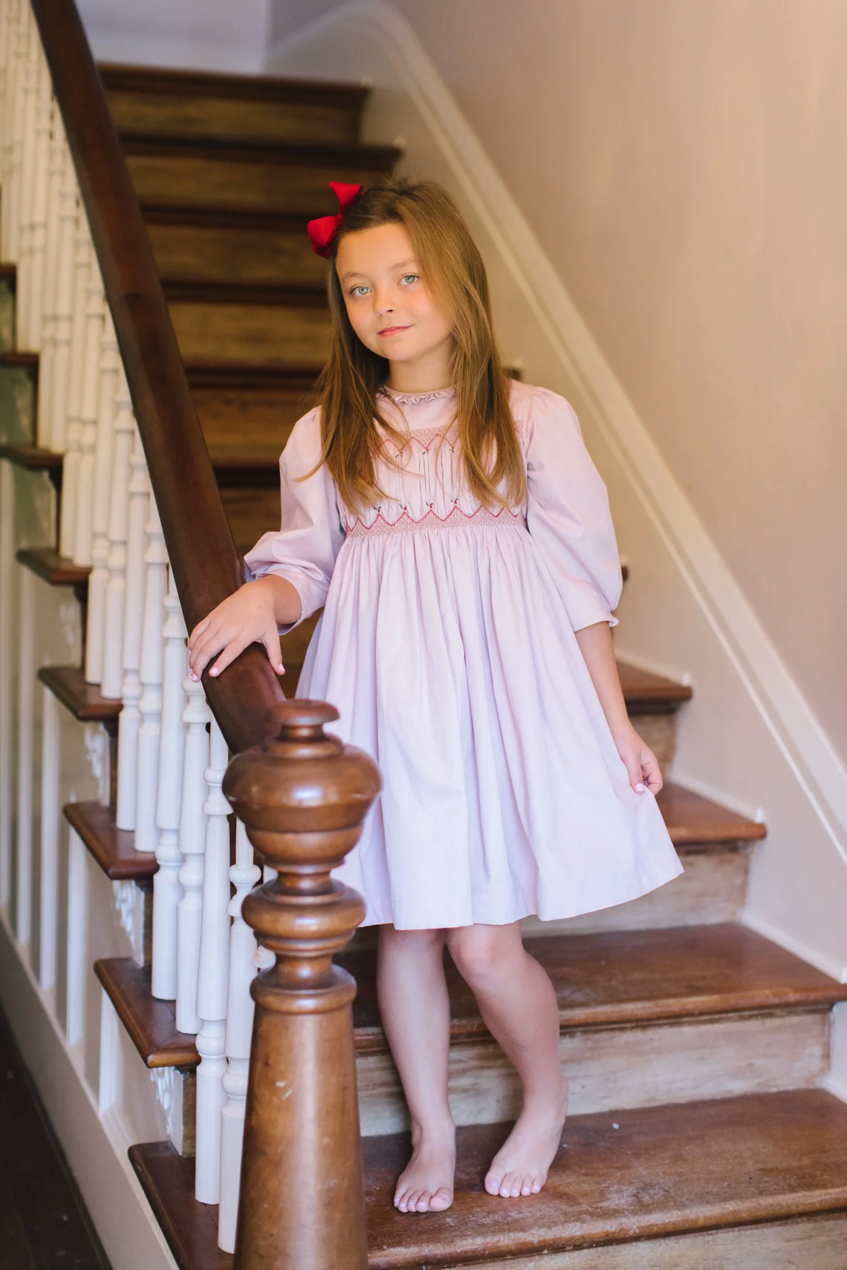 Rhytts Hackney in her smocked dress