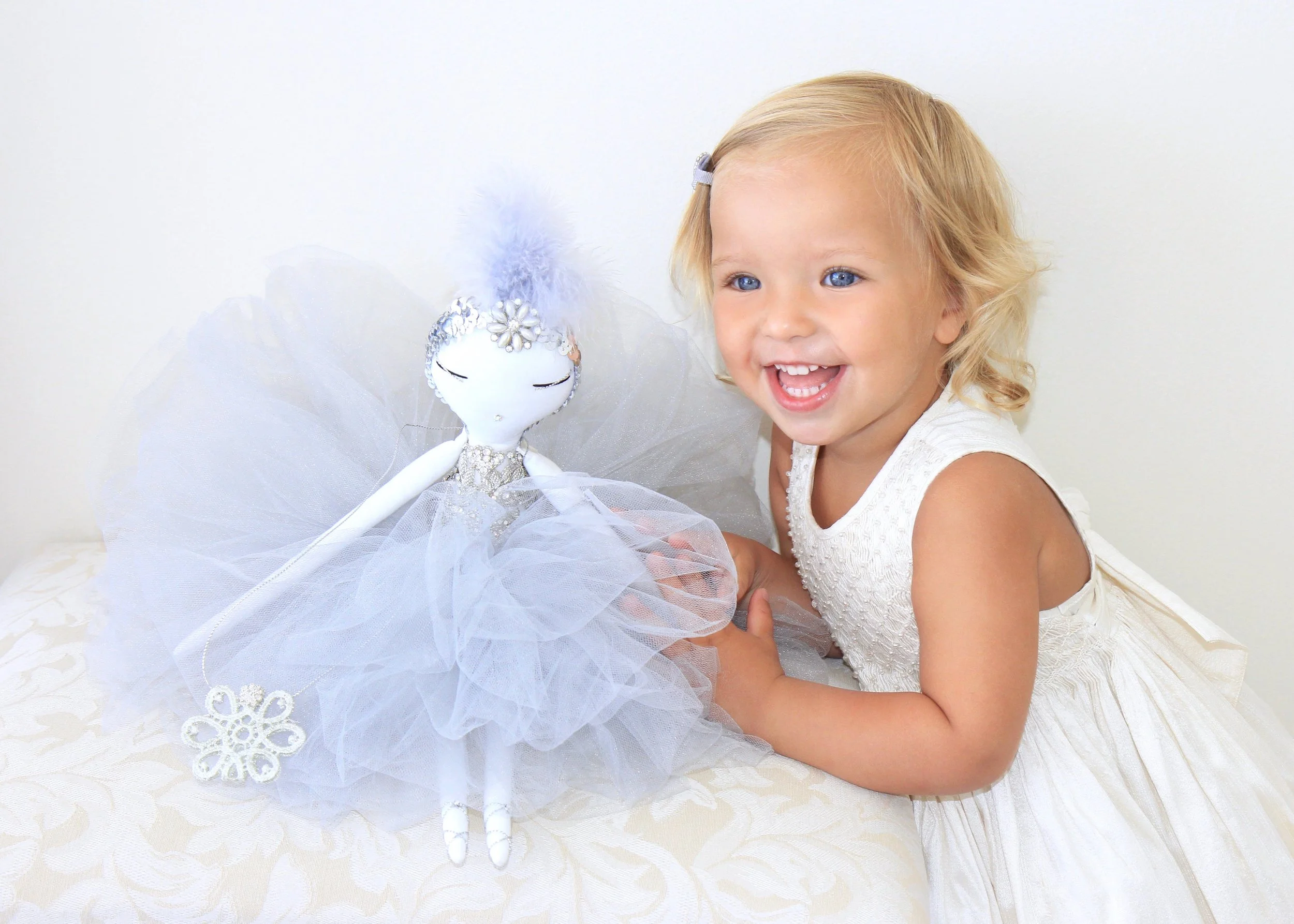 White ceremony dress