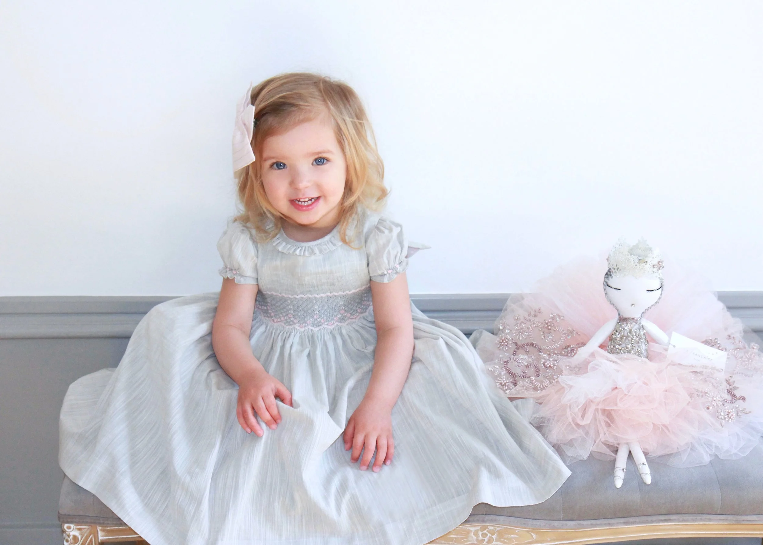 Handmade Amandine smocked dress