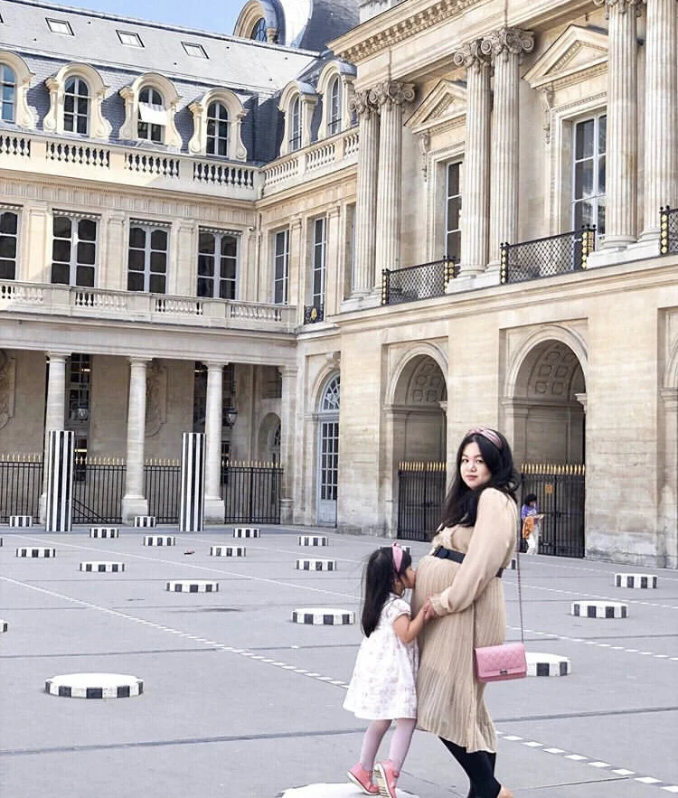 Les colonnes de Buren Paris - @ourdarlingdays photo