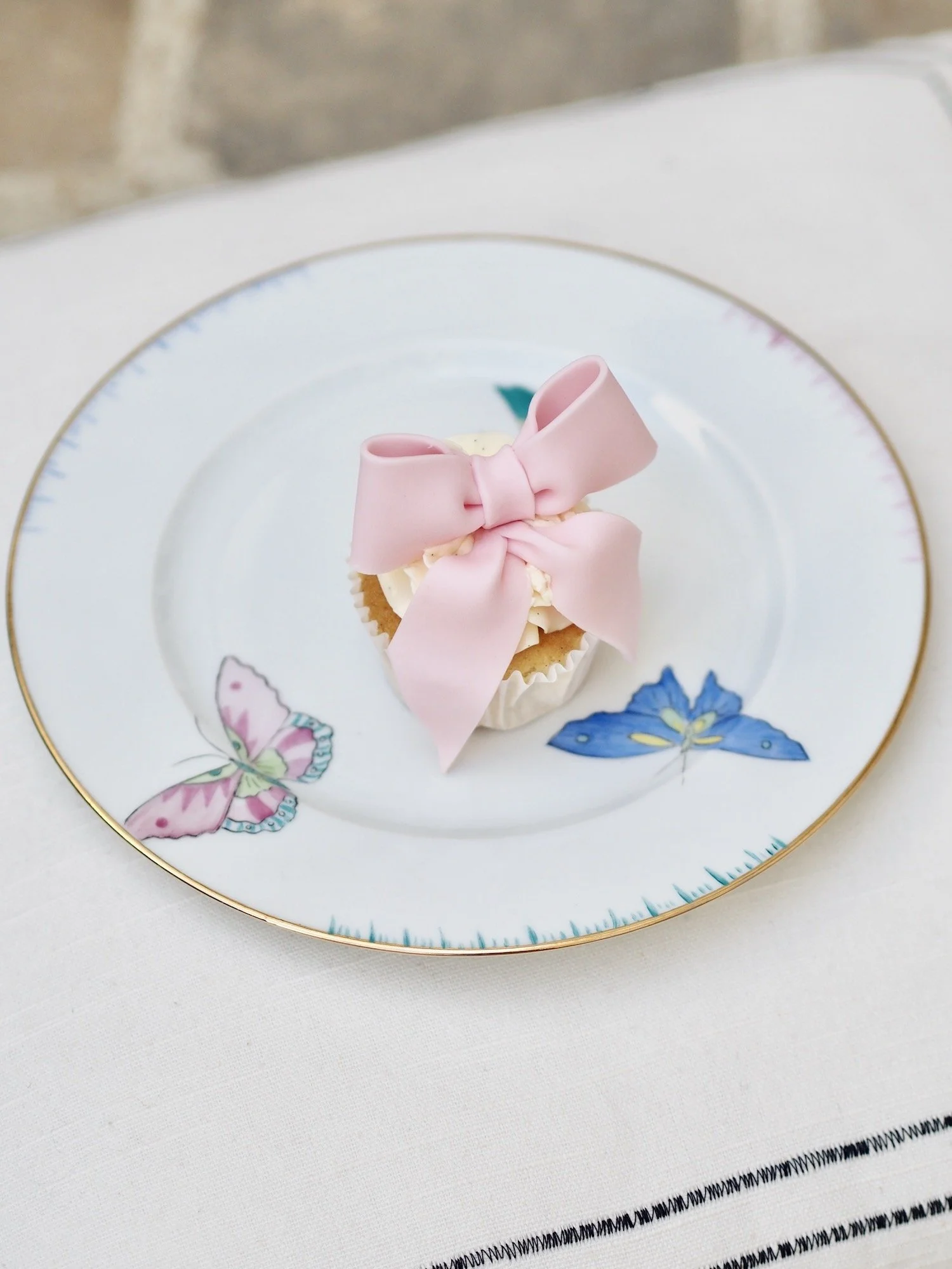 Personalised porcelain gifts displayed in elegant Paris setting