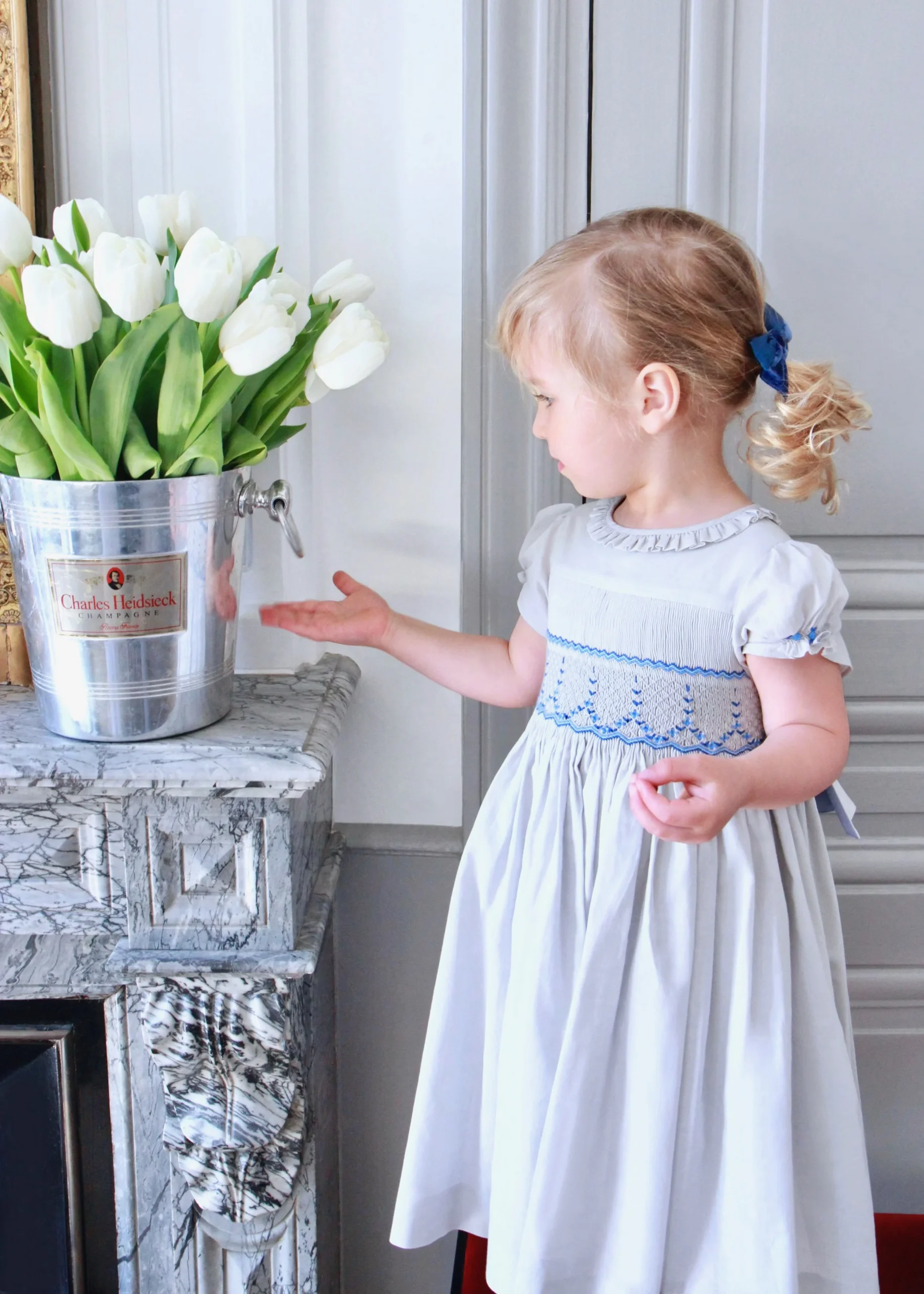 Paris boutique - handmade smocked dress - Children - French style