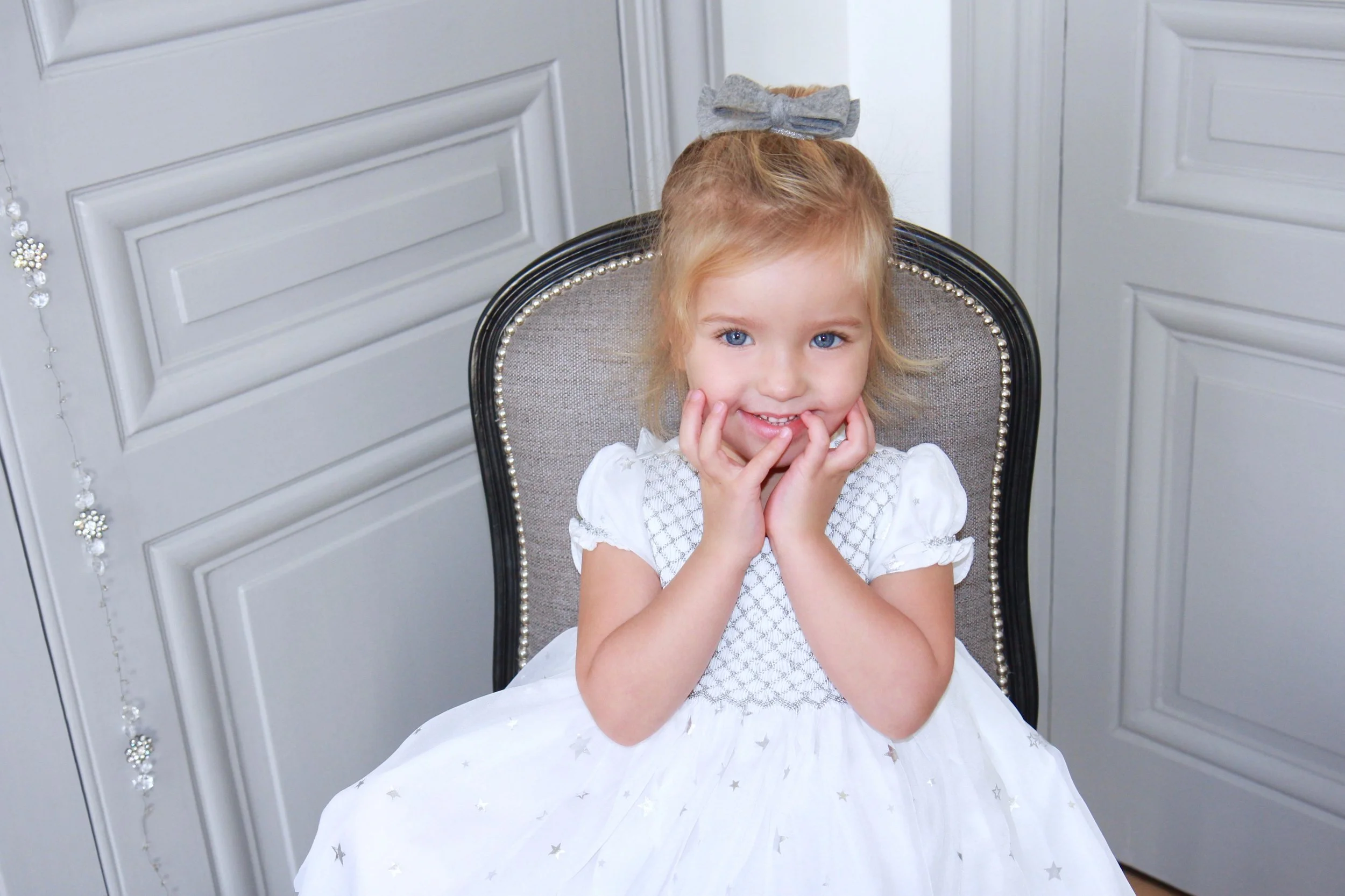 Peau d'Ane smocked dress - Paris boutique - kids