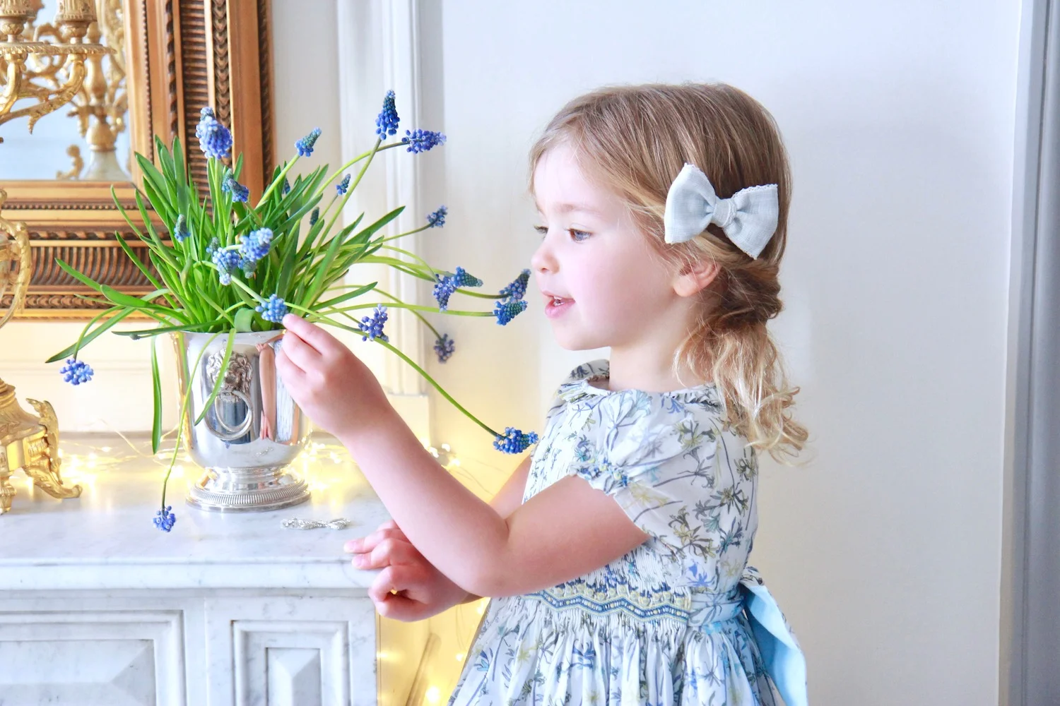 Liberty print Amandine smocked dress