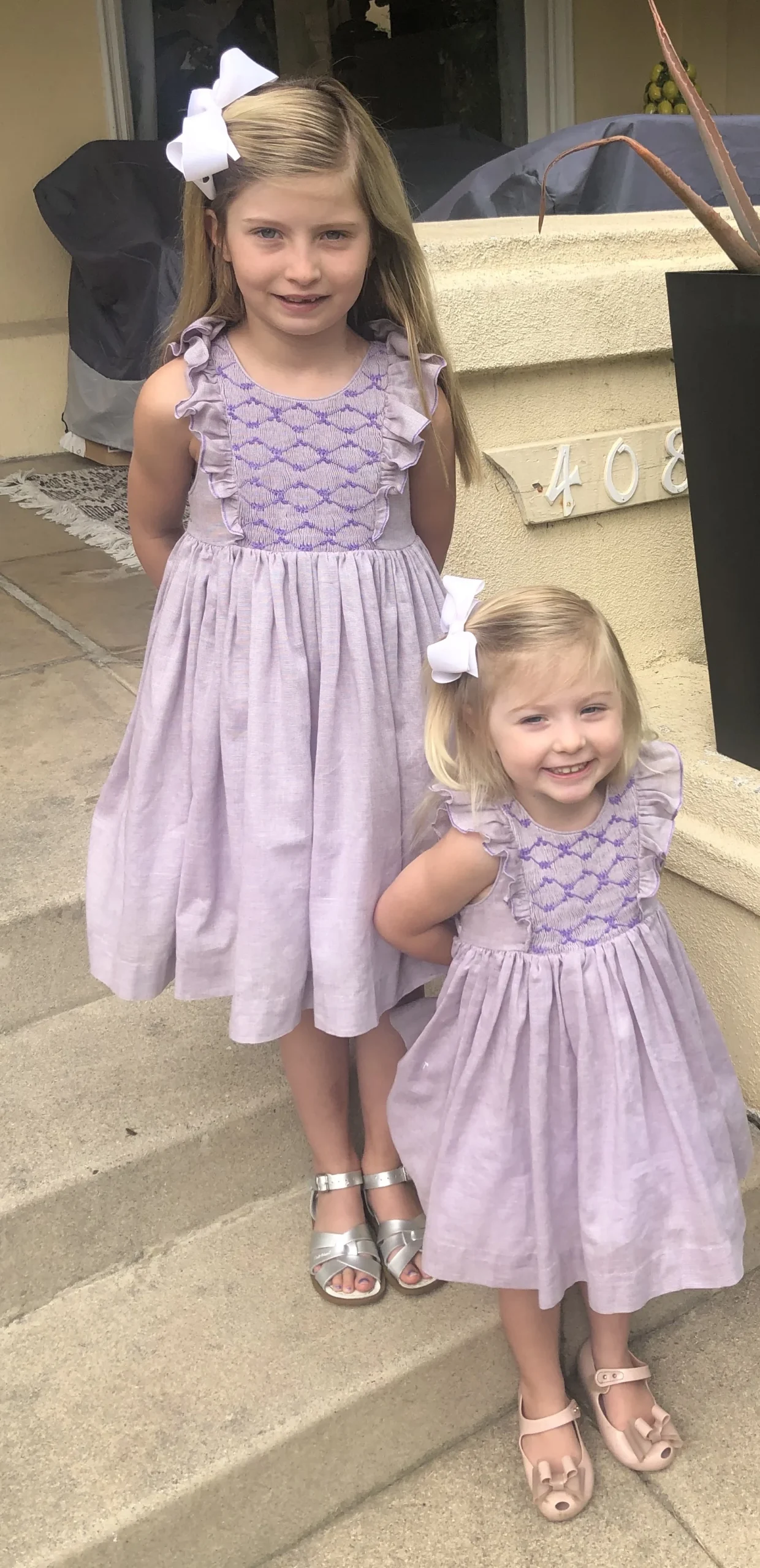 Easter celebrations in Violet handmade Netti dresses
